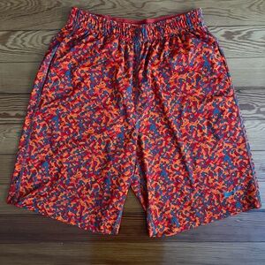 NIKE Orange Camo Shorts